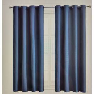 Blackout Curtains Room Darkening Thermal Insulted Navy 52 x 54 inch 2 Panels